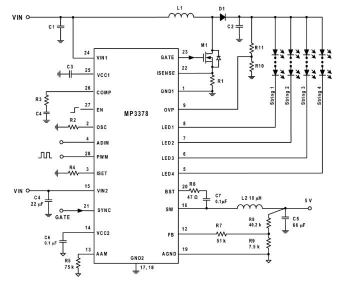 Monolithic Power Systems (MPS) MP3378 LED Lighting Drivers
